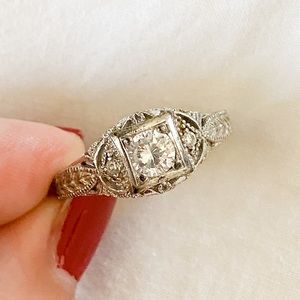 cubic zirconia sterling silver ring